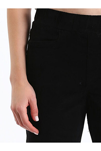 LC Waikiki Elastic Waist Slim Fit Velvet Women's Trousers