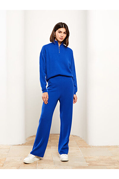 LC Waikiki Women's Elastic Waist Plain Knitwear Trousers