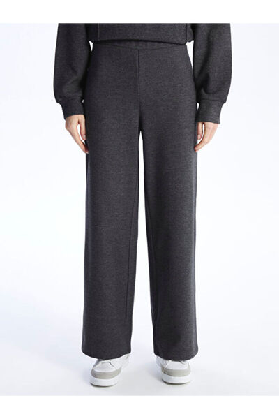 LC Waikiki Straight Wide Leg Women's Trousers with Elastic Waist