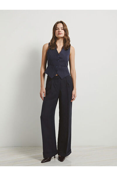 LC Waikiki Standard Fit Straight Wide Leg Women's Trousers