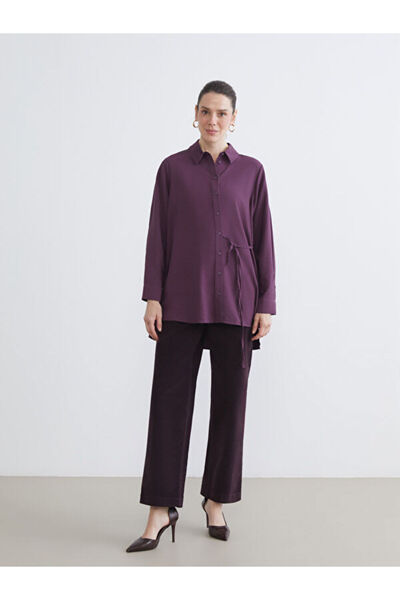 LC Waikiki Standard Fit Velvet Women's Trousers