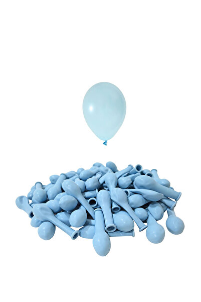 ebru parti evi 5 Inch Macaron Blue Mini Balloon 10 Pieces