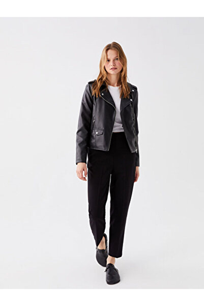 LC Waikiki Comfortable Fit Women's Trousers with Elastic Waist