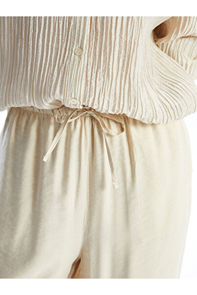 LC Waikiki Women's Elastic Waist Straight Trousers