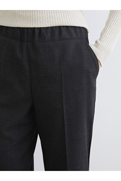 LC Waikiki Жіночі штани в клітинку з еластичною талією