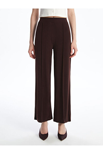 LC Waikiki Wide Leg Women's Trousers with Elastic Waist