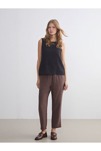 LC Waikiki Modal Blended Women's Trousers with Elastic Waist