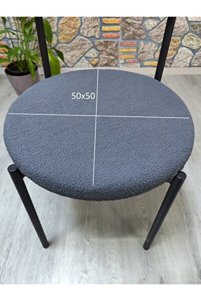 COVER TEKSTİL YENI MODEL SANDALYE KILIFI OTURMA 50X50 AGAÇ KABUĞU