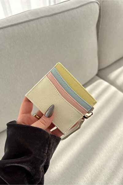 Yuka Atelier Shiny Faux Leather Card Holder with Bow Detail