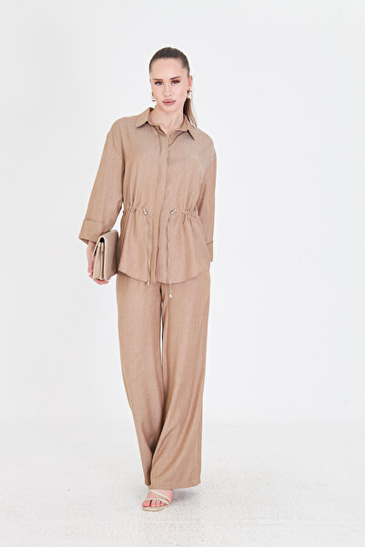 Nadrina Belted top and bottom set