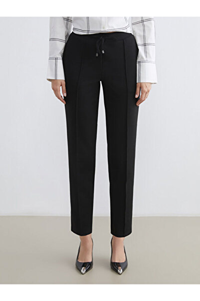 LC Waikiki Carrot Cut Women's Trousers with Elastic Waist