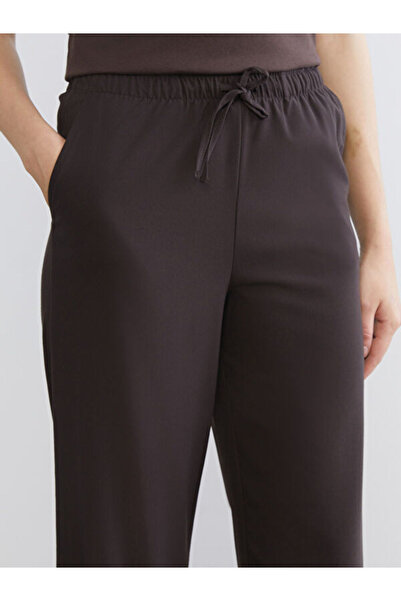 LC Waikiki Wide Leg Women's Trousers with Elastic Waist