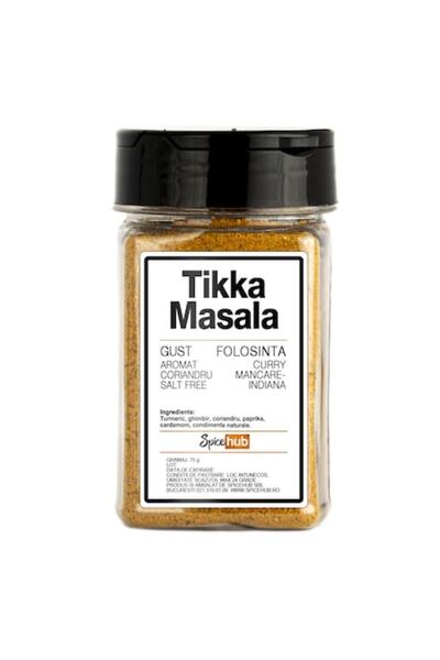 Spicehub Mix Tikka Masala, condiment 100% pentru pui, orez și preparate indiene, 75g