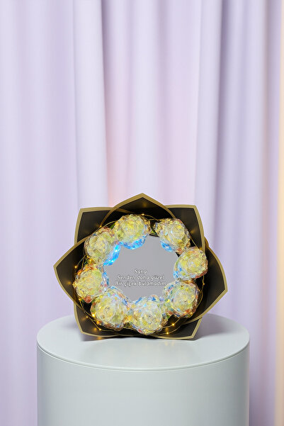 Zemtigo Led Işıklı Aynalı Sonsuzluk Gülü Buketi Aynalı Buket Sana Senden Daha...