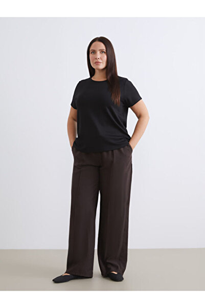LC Waikiki Modal Blended Women's Trousers with Elastic Waist