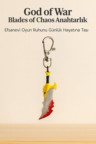 END Design God of War Blades of Chaos Keychain |   Bring the Spirit of Legend...