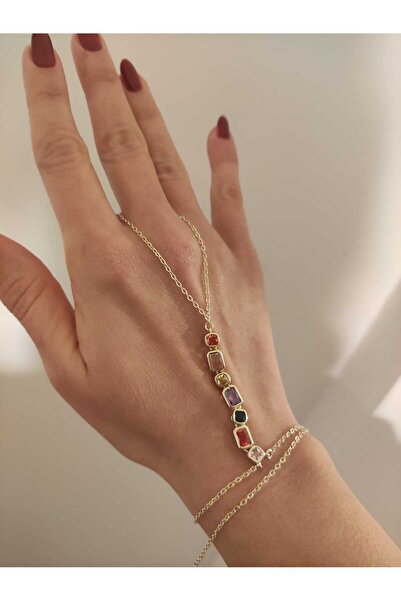 MoS JEWELLERY Altın Kaplama Renkli Taşlı Şahmeran – Zarif Kadın Takı, Kombin ...