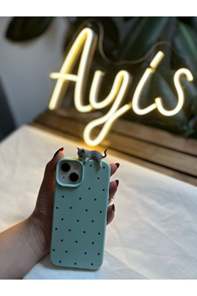 TELEFONAKSESUARI İphone 11 Uyumlu Puantiyeli Kedi Figürlü Kılıf