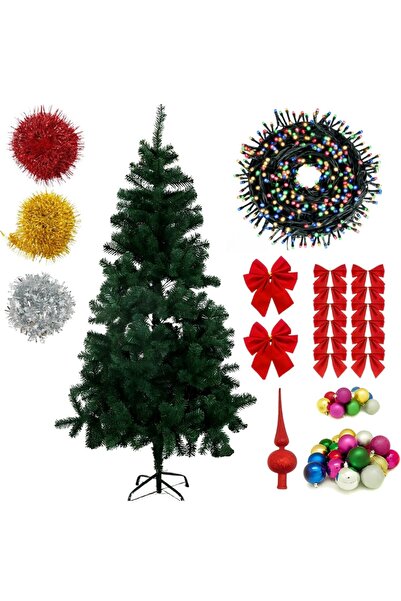 OEM Brad Artificial Craciun 150 cm – Suport Metalic, Instalatie LED 4 m/100 L...