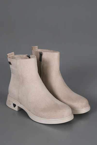 kajal ayakkabı Bln Sy300 Heel Detailed Zippered Boots