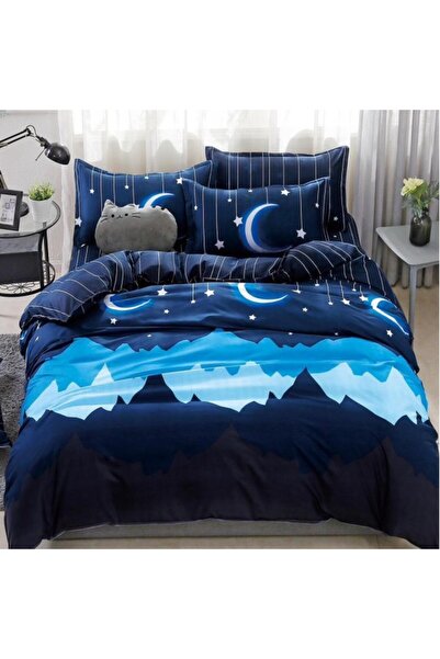 CumparaMisim Double bed linen, satin cotton, classic sheet, 4 pieces