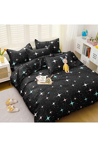 CumparaMisim Double bed linen, satin cotton, classic sheet, 4 pieces