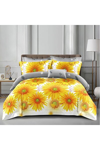 CumparaMisim Double bed linen, satin cotton, classic sheet, 4 pieces