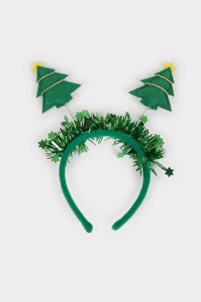 DeFacto Women's Christmas Pine Tree Themed Crown F7051Axns