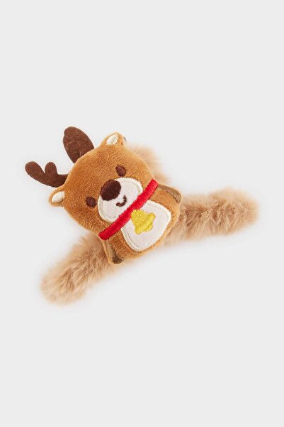 DeFacto Women's New Year's Deer Themed Latch Buckle F7414Axns