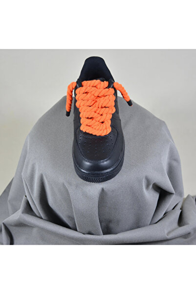Nike Air Force 1 Low Custom Rope Laces Orange Pulse-Light Orange Thick Lace