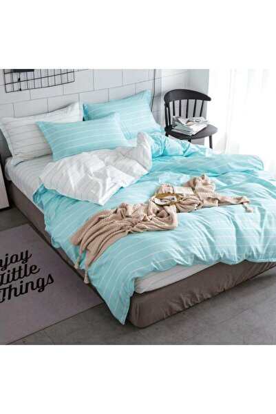 CumparaMisim Double bed linen, satin cotton, classic sheet, 4 pieces