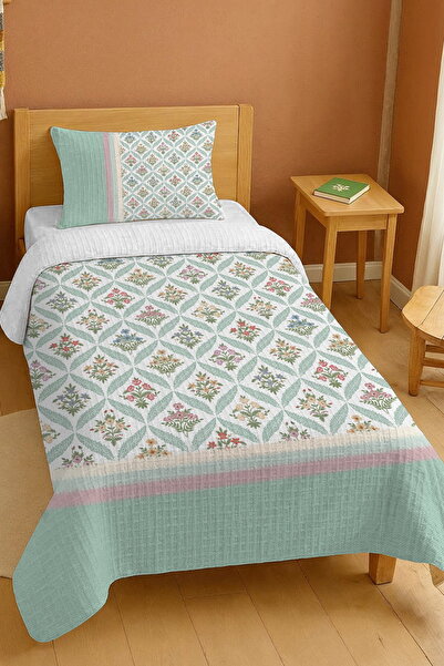 EVPANYA طقم بيكيه فردي بنمط حديقة حنيني مصنوع من القطن بنسبة 100%