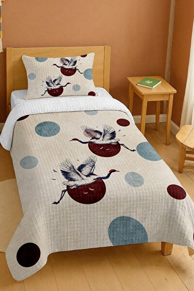 EVPANYA Set de pătură pentru o persoană cu model de stânci cu bumbac 100% puncte