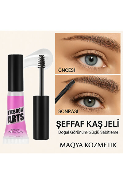 MAQYA Cosmetics Şeffaf Kaş Sabitleyici ve Şekillendirici Maskara Brow Wax-Suy...