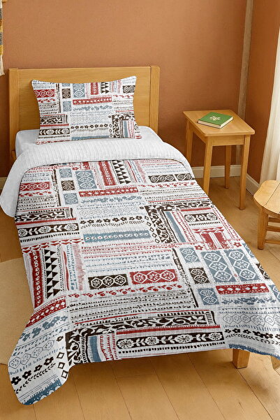 EVPANYA طقم بيكيه فردي بنمط عرقي أناضولي مصنوع من القطن بنسبة 100%