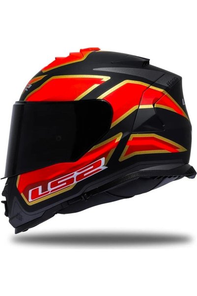 LS2 Storm 2 Foggy FullFace Motosiklet Kaskı Siyah Vizörlü
