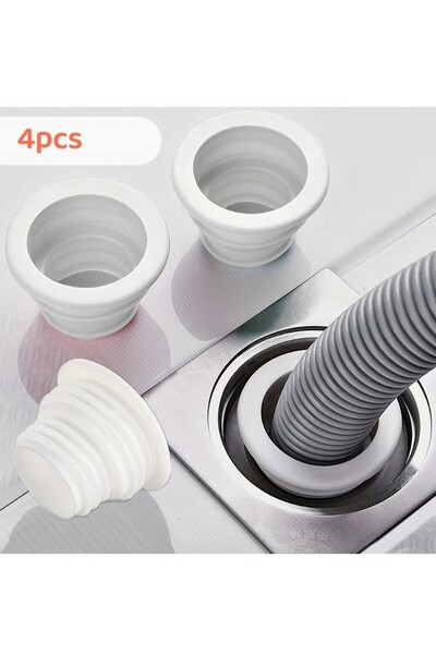 Generic 4Pcs Universal Silicone Drain Plug - Odor-Free, for Kitchen/Bathroom/Laundry
