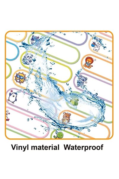 Generic 8 Sheets 240 Stickers Cute Kids' Name Labels - Waterproof Writable Self-Adhesive for Water Cups