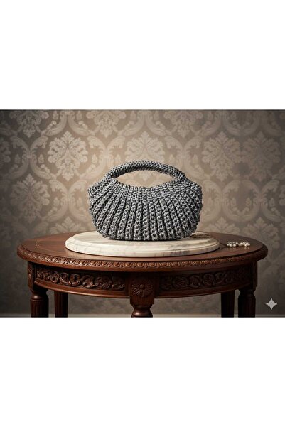 ELİMİN EMEĞİ Midye Makrome Tığ İşi El Örgüsü Çanta