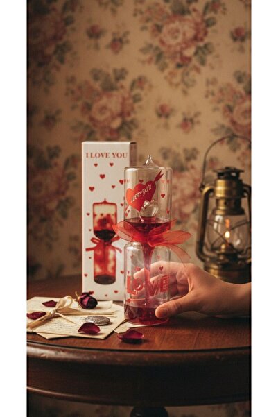 Sademsi Event Aşk Ölçer | El Isısı İle Aşk Testi Cam Fanus Romantik Sevgiliye Yılbaşı Hediyesi