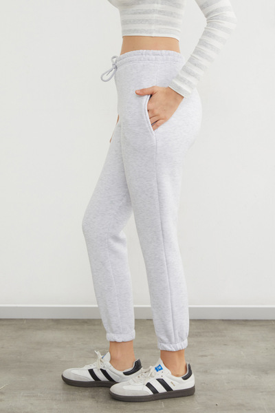 Fulla Moda 3 Yarn Elastic Waist Pocket Jogger Sweatpants