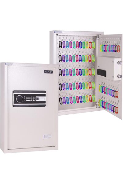 RUBIK خزانة مفاتيح رقمية (سعة 100 مفتاح) RBS100EW - أبيض