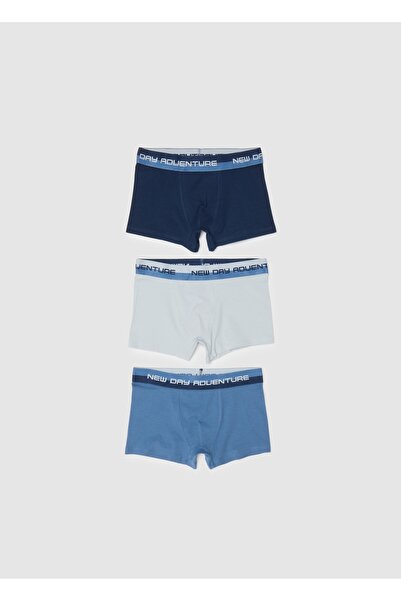 Ovs Tripack of Boys' Multicolour Stretch Cotton Boxers