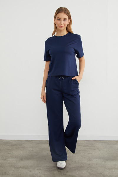 Fulla Moda Basic Crew Neck Modal T-Shirt