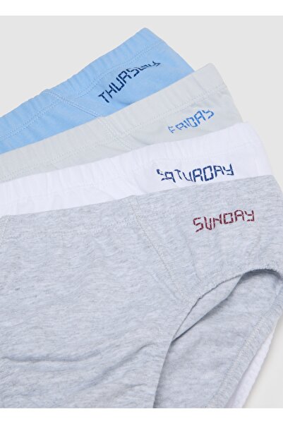 Ovs Set of 7 children's briefs in pure multicolour cotton