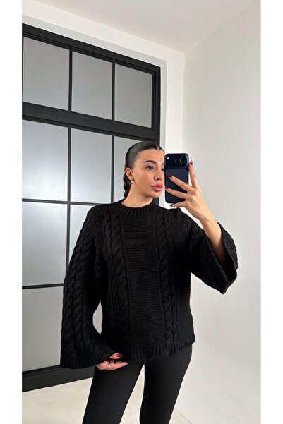 Gaus سترة بيرستينج ذات الضفائر السوداء GAUS-00711