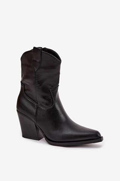 BOTO Women's cowboy boots made of eco-leather with black heel Sorelia 40