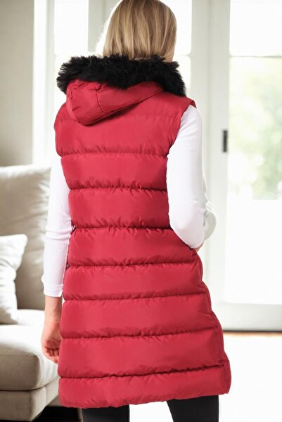 Dewberry Z6761 Vest-Bordo-1