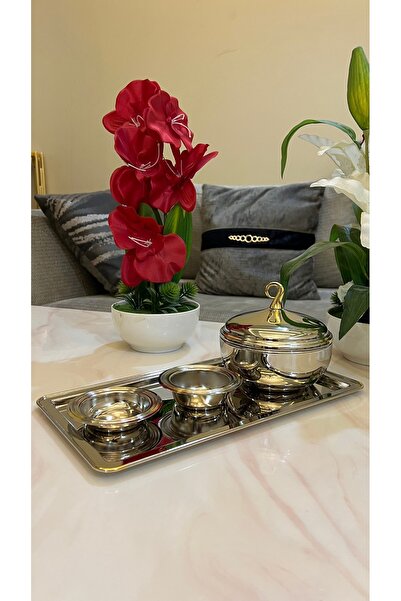 Palaces Large date set in silver nickel with gold, silver nickel, and silver nickel with light gold - 4 pieces