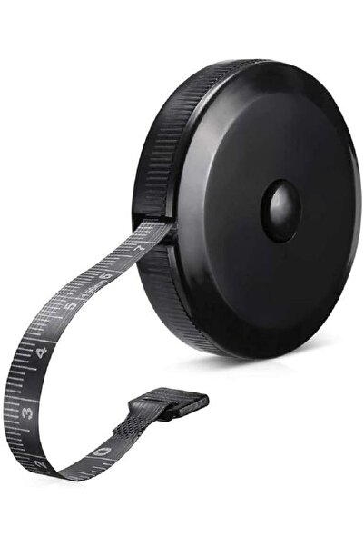 Generic Retractable Body Tape Measure 150cm 60in Dual Sided for Sewing Tailor Cloth Craft Black